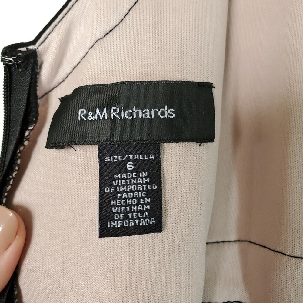 R&M Richards | Lace Bodice Sparkle Cocktail Dress - Picture 7 of 8
